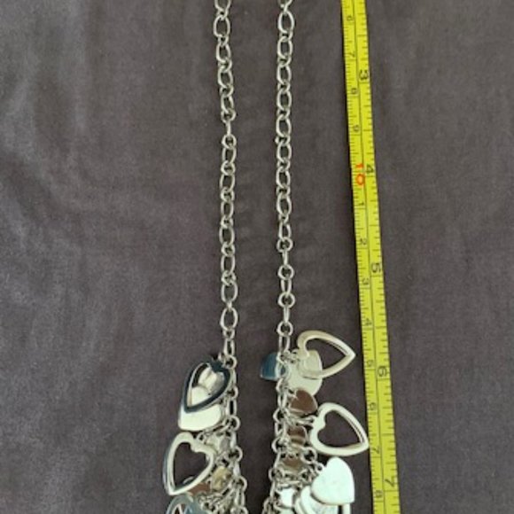 Beautiful One of a Kind Designed Silver Heart Necklace - Picture 3 of 3